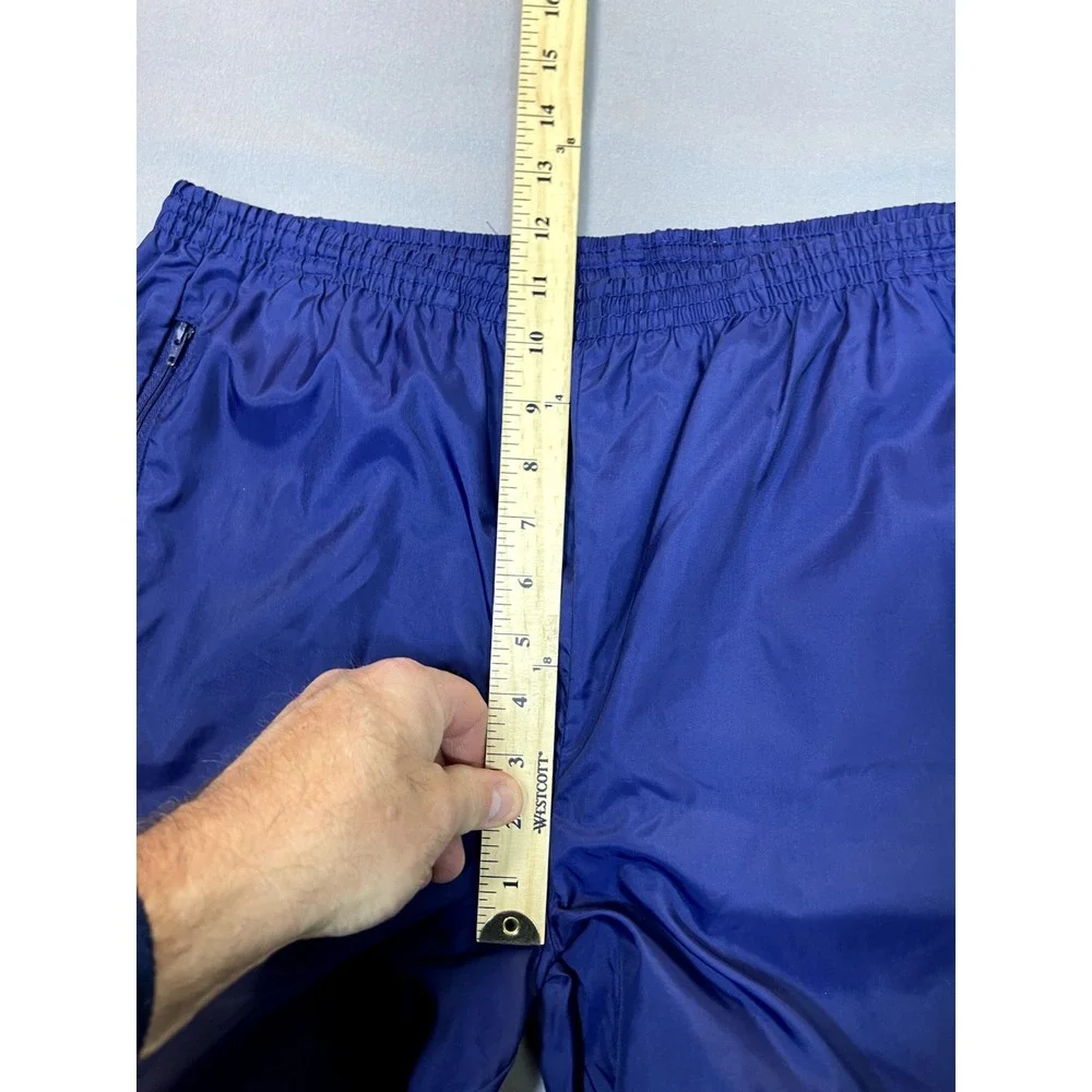 Nike‎ Blue Windbreaker Pants Large Joggers.Vintage 90s Gray Tag Ankle Zip